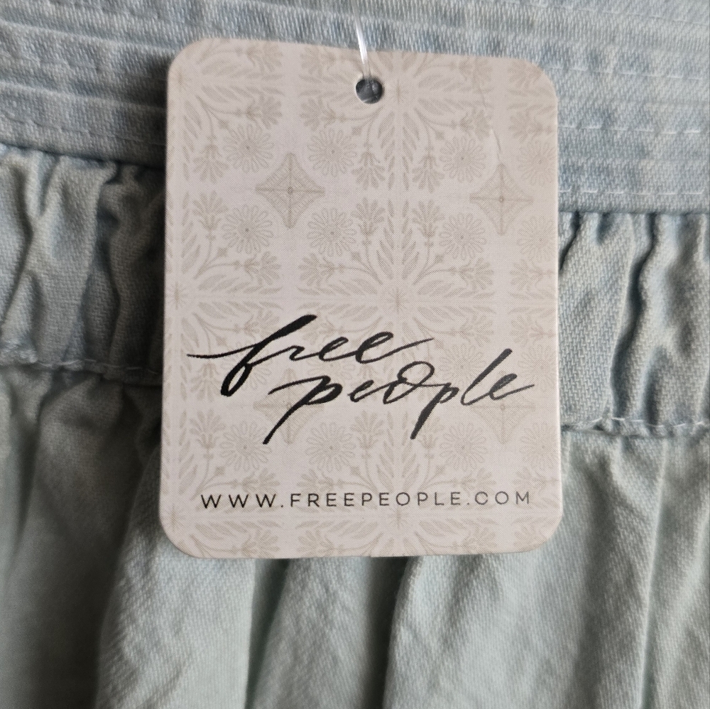 Free People Sonora Denim Mini Dress Size XS NWT - Picture 11 of 12